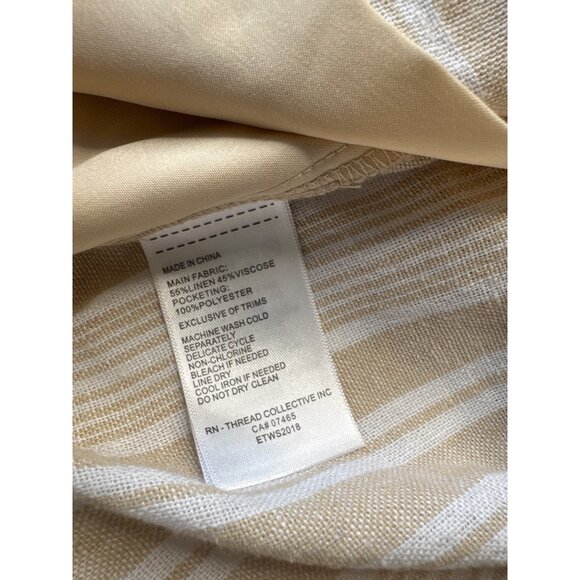 Ellen Tracy NWT Womens Striped Linen Pants Size S With Tags - Picture 9 of 13